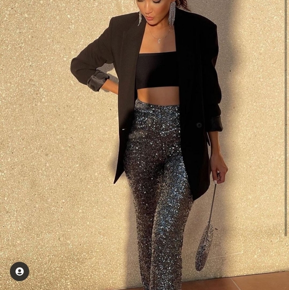 Zara flare sequin Leggings - Picture 16 of 16